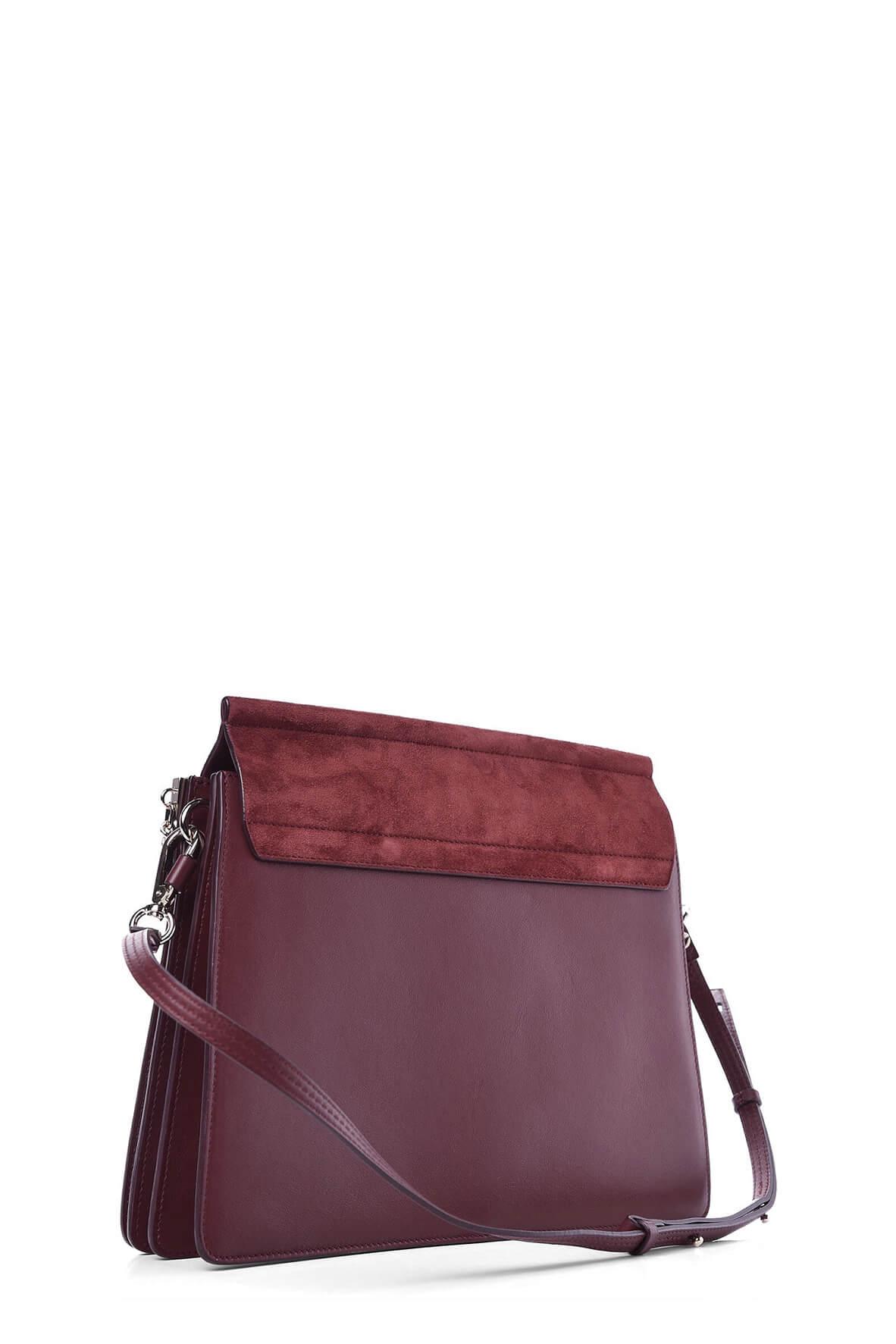 Medium Faye Bag Plum Red