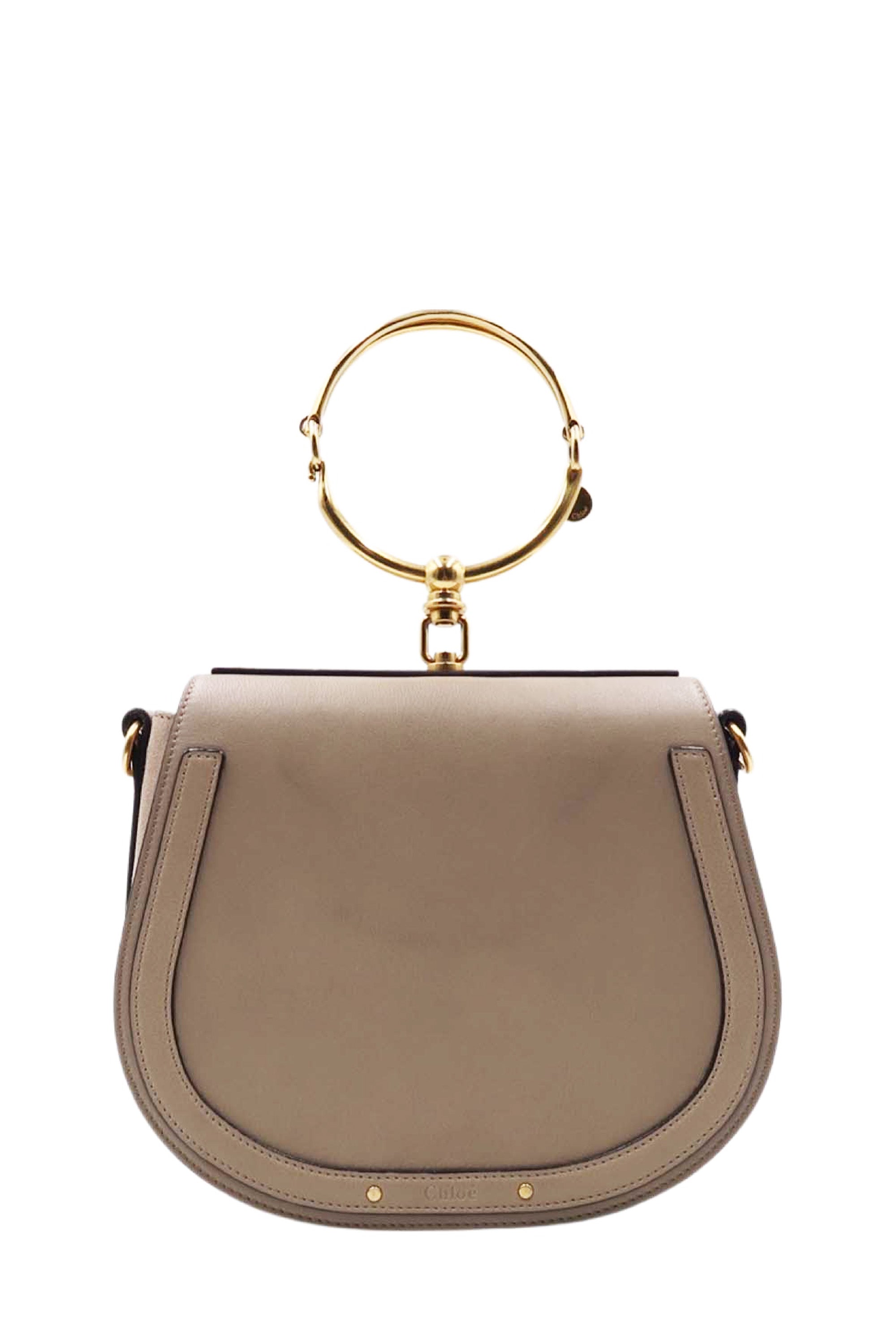 Medium Nile Bracelet Bag Beige