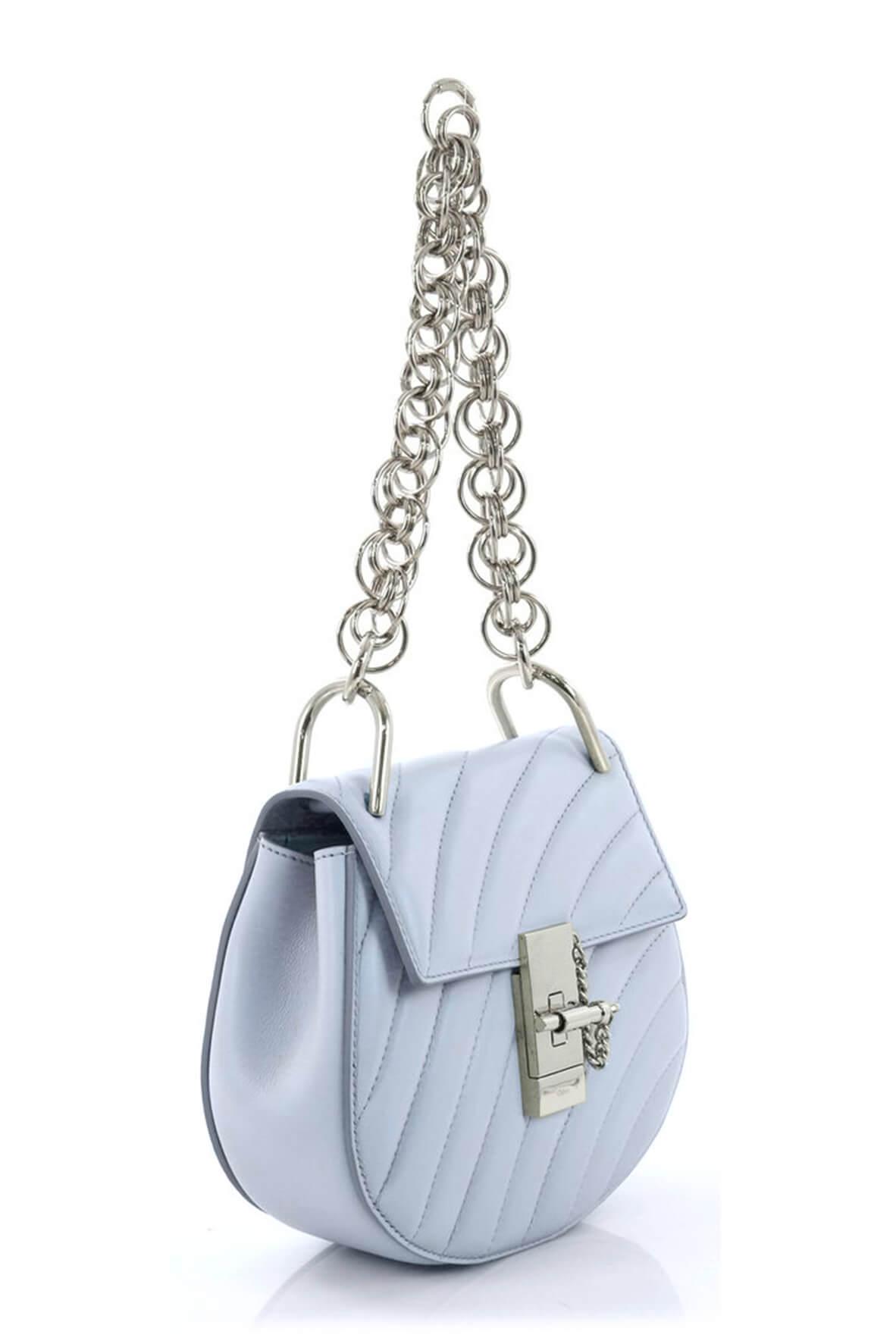 Mini Drew Bijou Bag Blue Grey