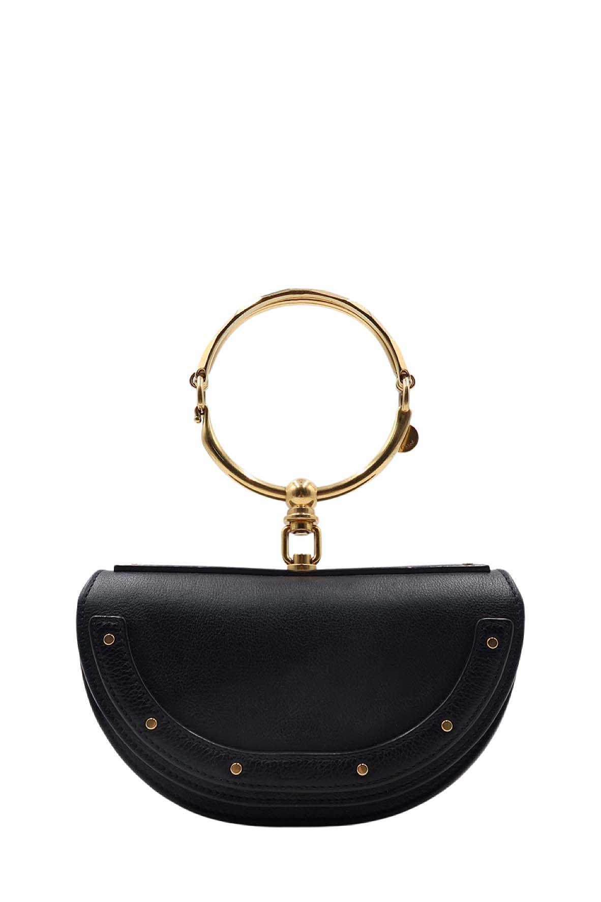 Small Nile Minaudiere Bracelet Bag Black