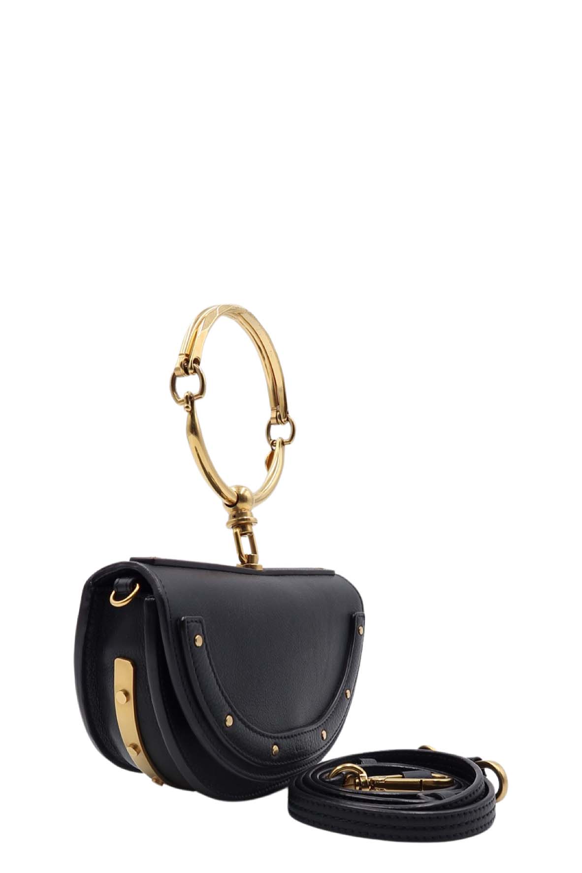 Small Nile Minaudiere Bracelet Bag Black