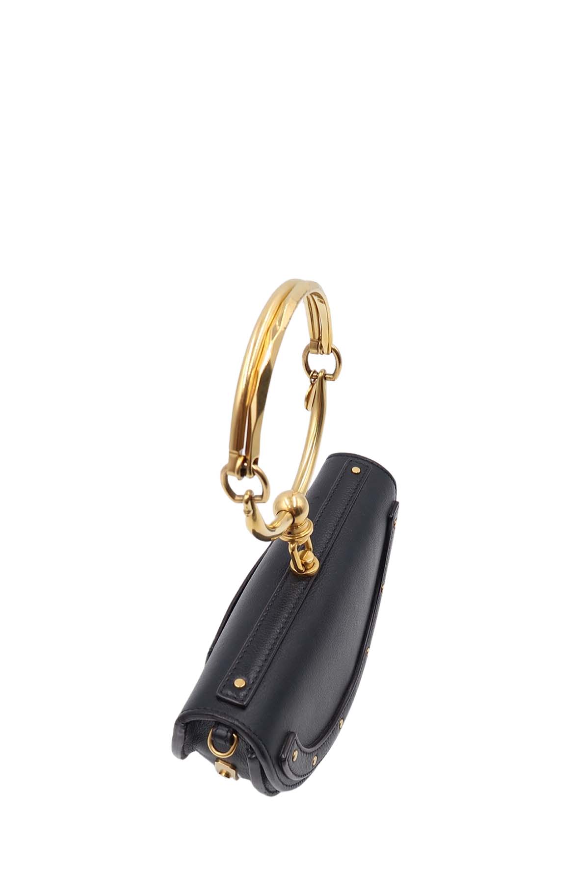 Small Nile Minaudiere Bracelet Bag Black