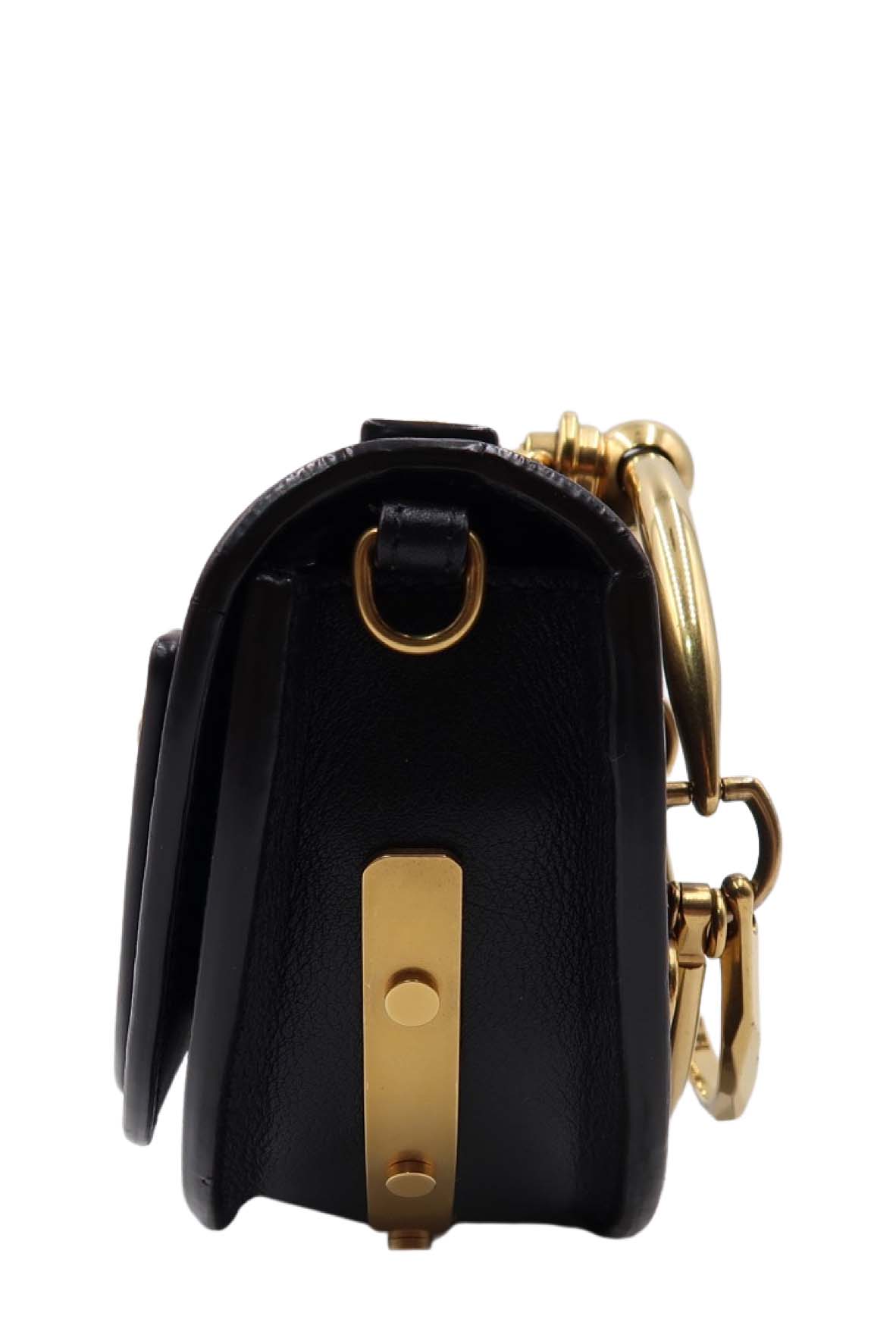 Small Nile Minaudiere Bracelet Bag Black