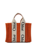 Small Suede Woody Tote Orange