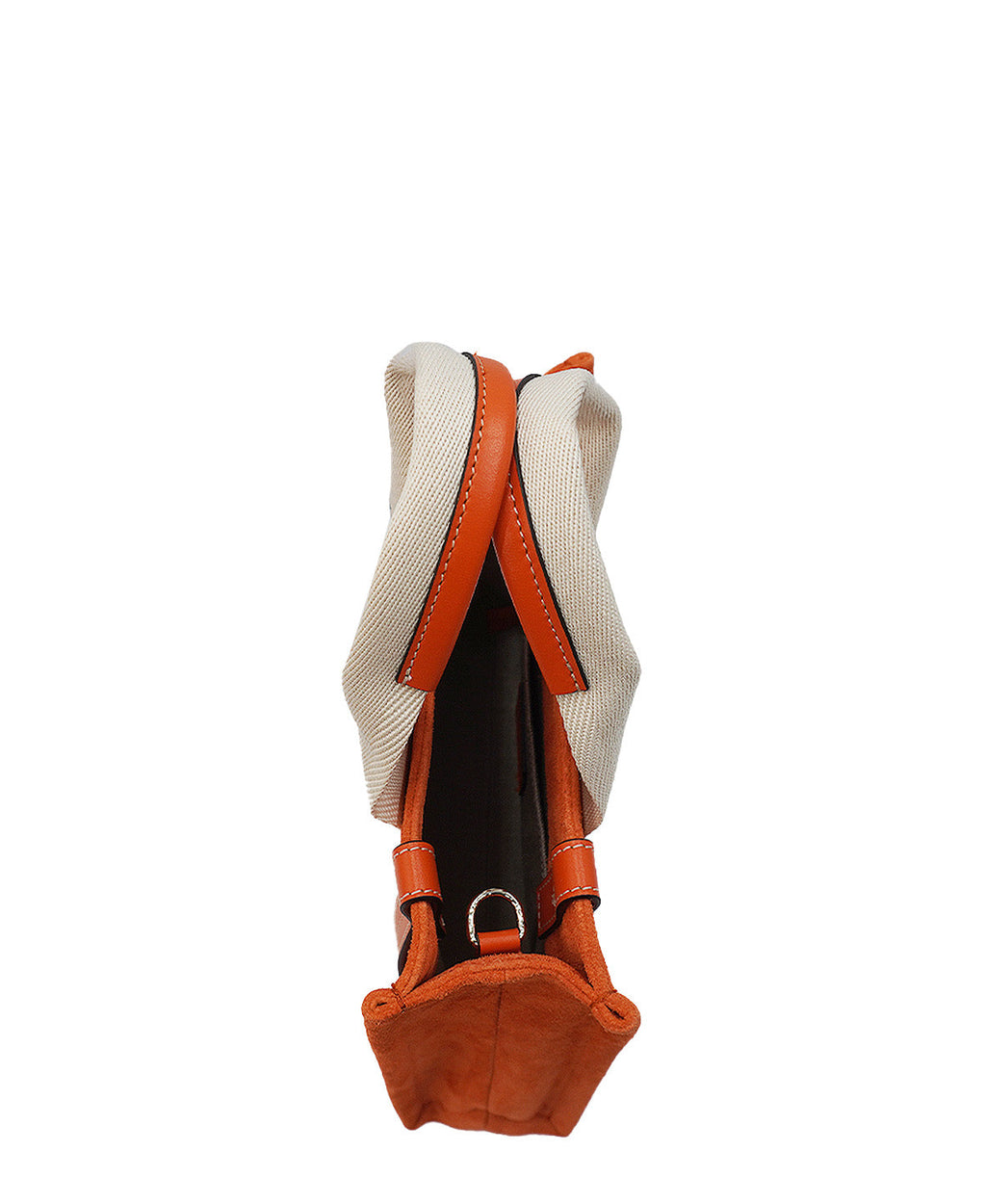 Small Suede Woody Tote Orange
