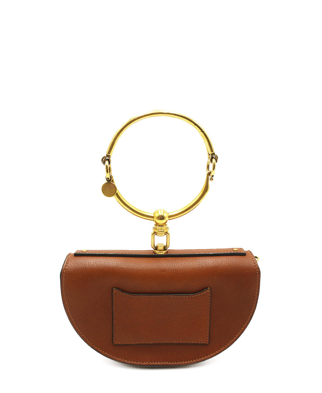 Small Nile Minaudiere Bracelet Bag Caramel