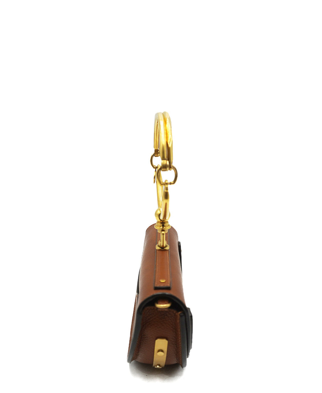 Small Nile Minaudiere Bracelet Bag Caramel