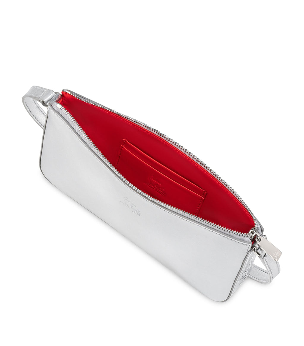 Christian Louboutin Women Loubila Laminated Leather Shoulder Bag