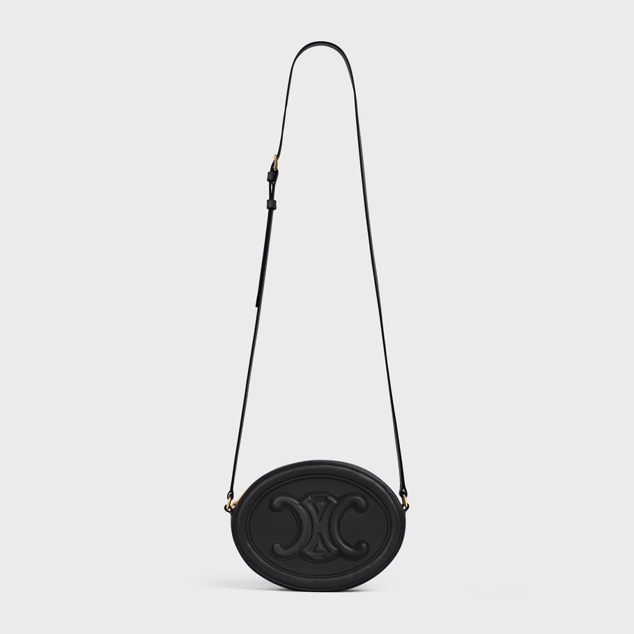 OVAL LEATHER BAG TRIOMPHE