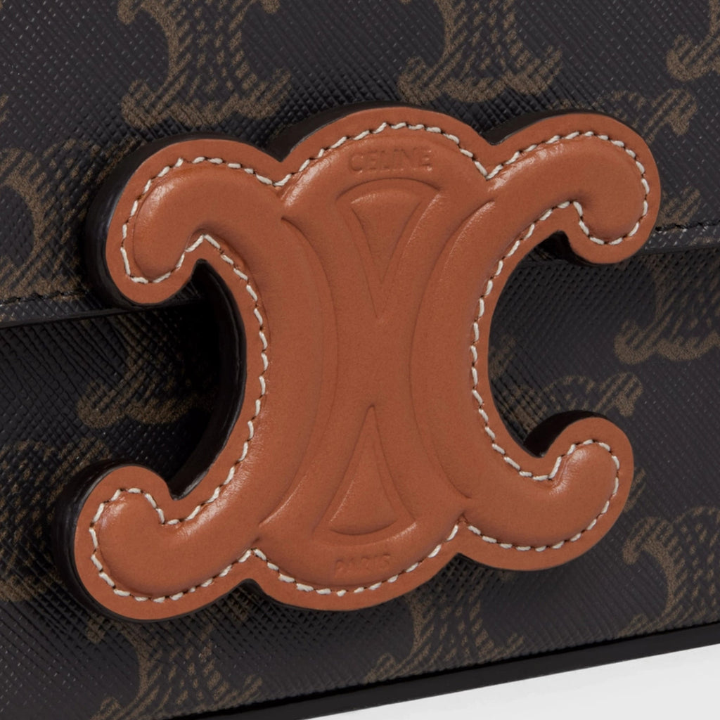 CHAIN SHOULDER BAG CUIR TRIOMPHE