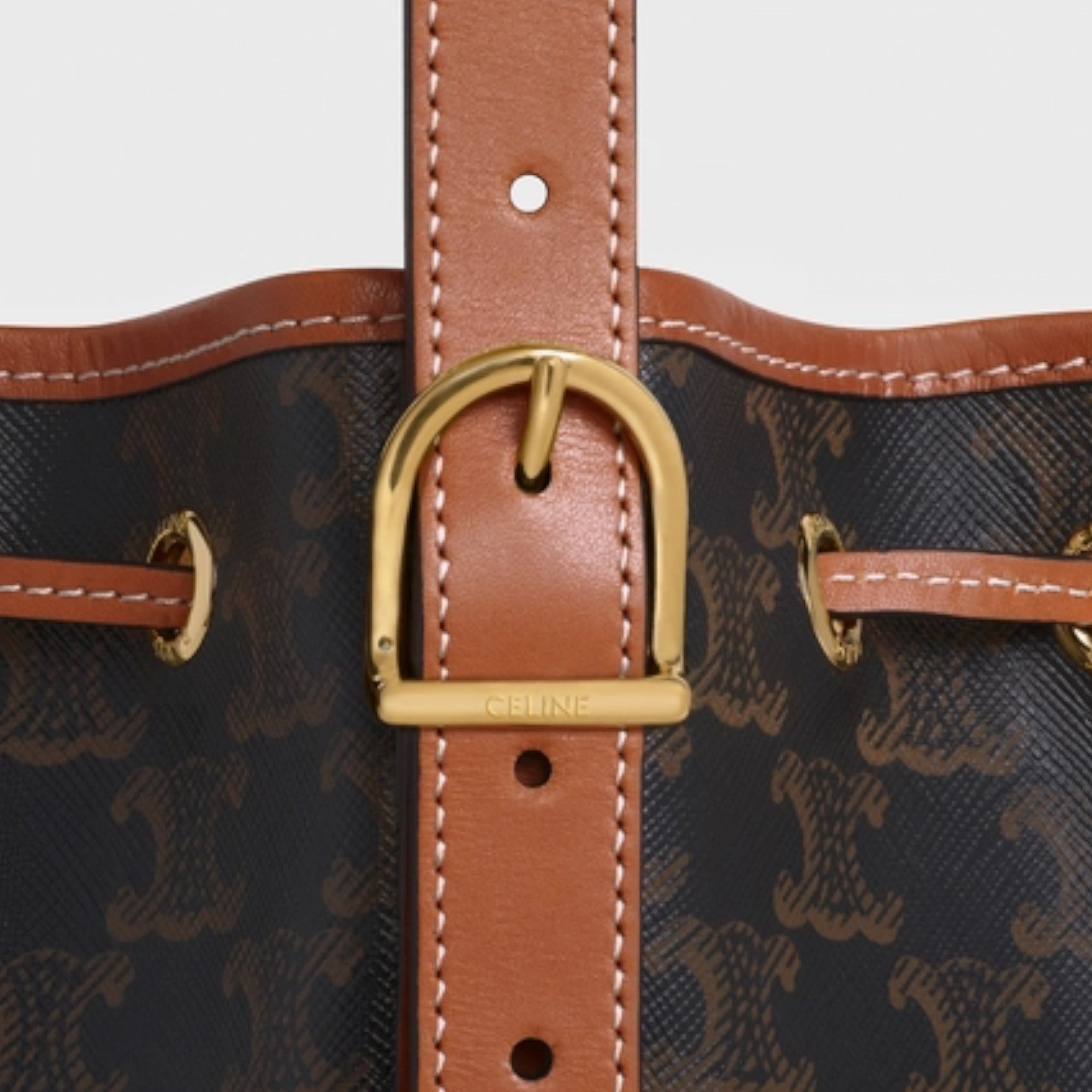 SMALL DRAWSTRING BAG IN TRIOMPHE