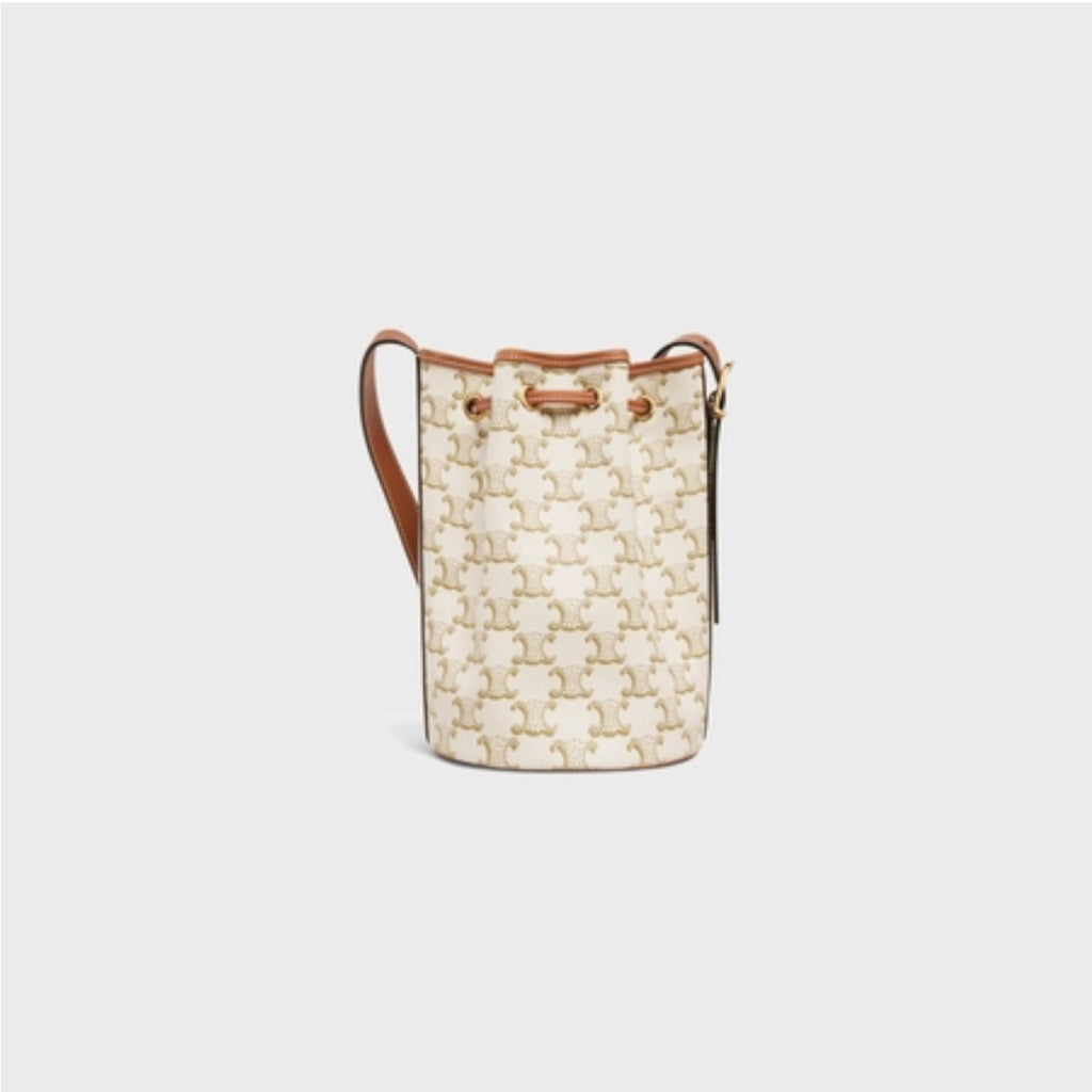 SMALL DRAWSTRING BAG IN TRIOMPHE