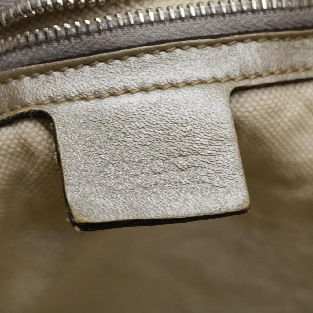 GUCCI GG Canvas Tote Bag Silver cl184