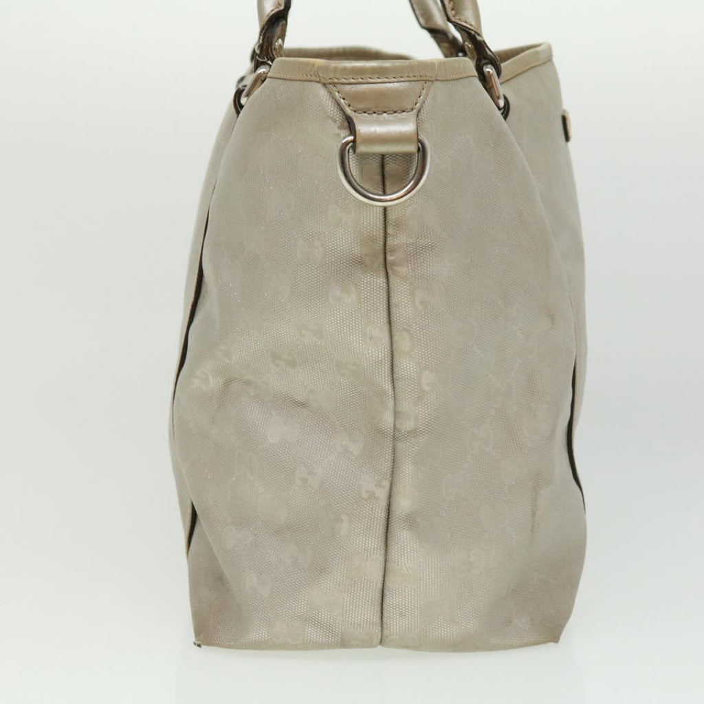 GUCCI GG Canvas Tote Bag Silver cl184