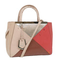 FENDI Hand Bag Leather Pink Silver beige cl260