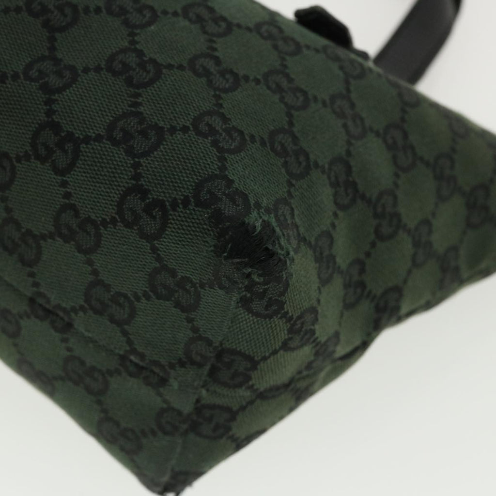 GUCCI GG Canvas Hand Bag Green 257249 cl363