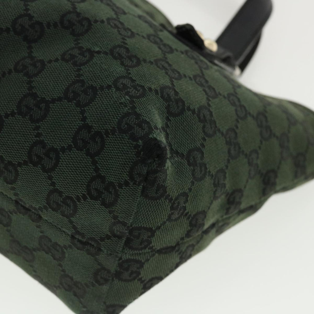 GUCCI GG Canvas Hand Bag Green 257249 cl363
