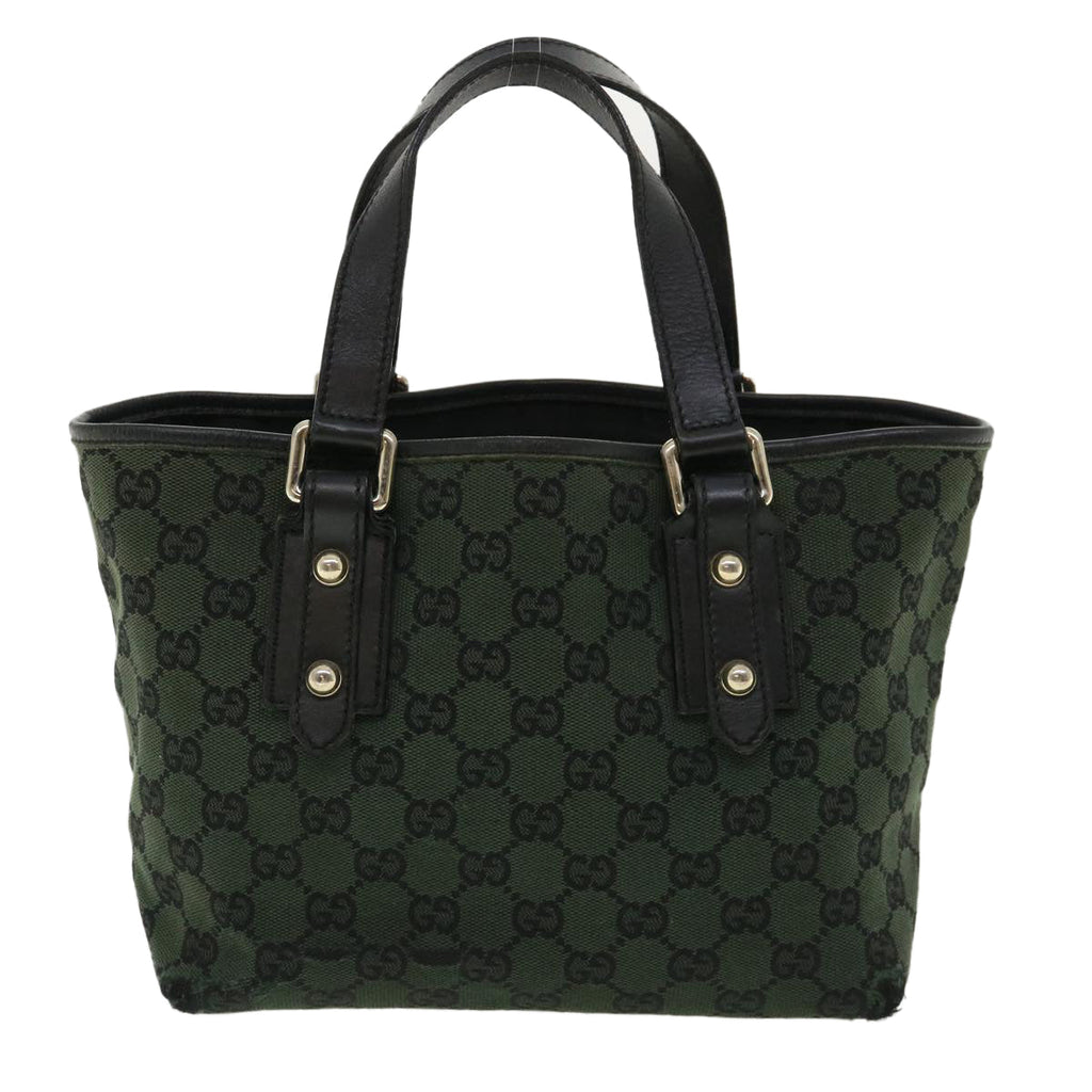 GUCCI GG Canvas Hand Bag Green 257249 cl363