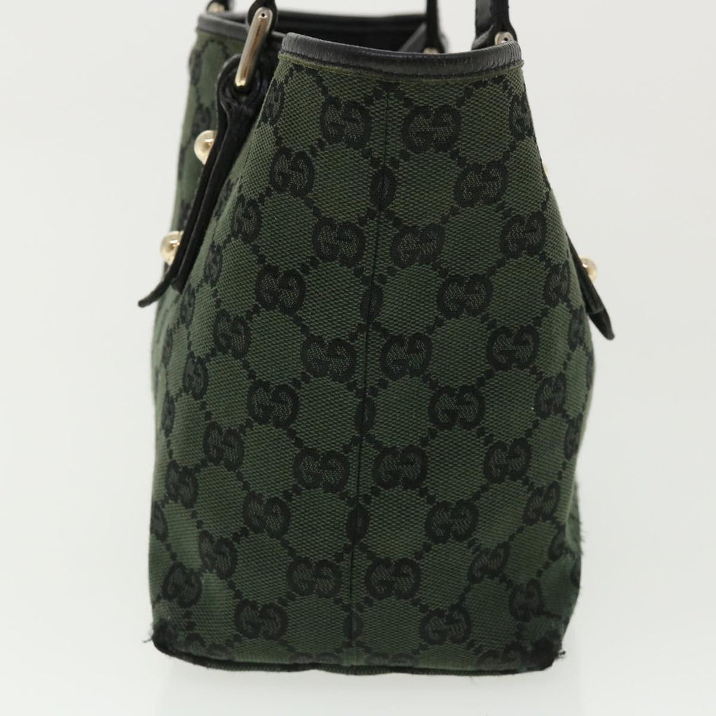 GUCCI GG Canvas Hand Bag Green 257249 cl363