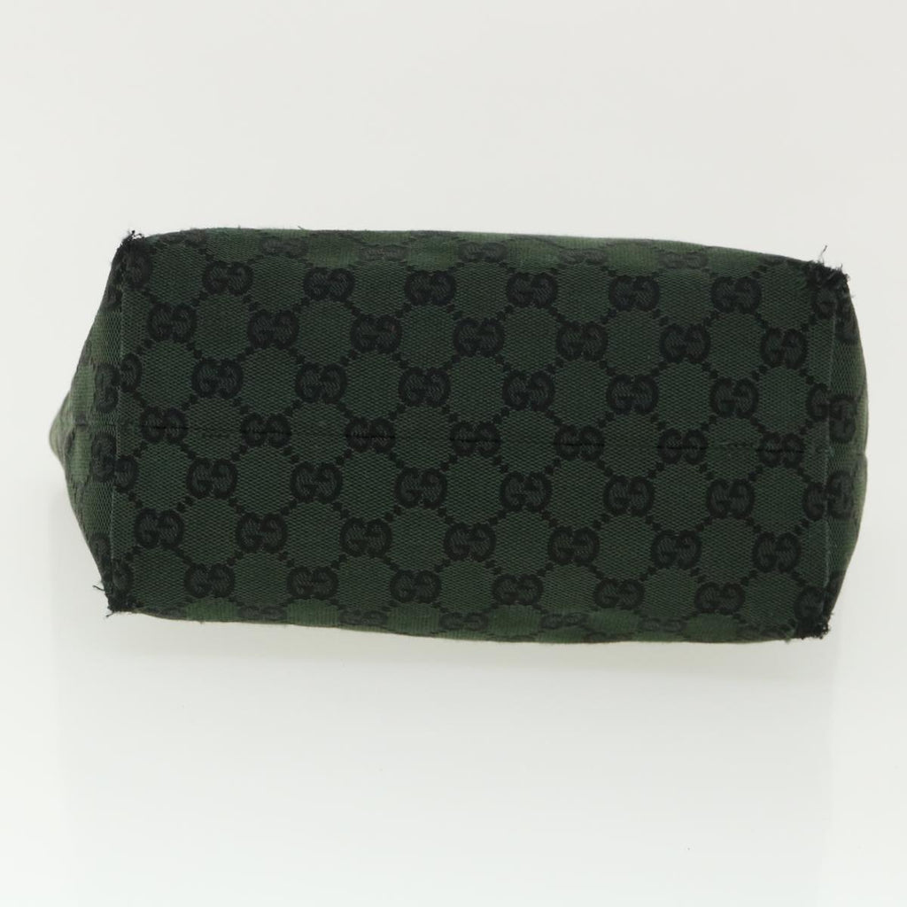 GUCCI GG Canvas Hand Bag Green 257249 cl363