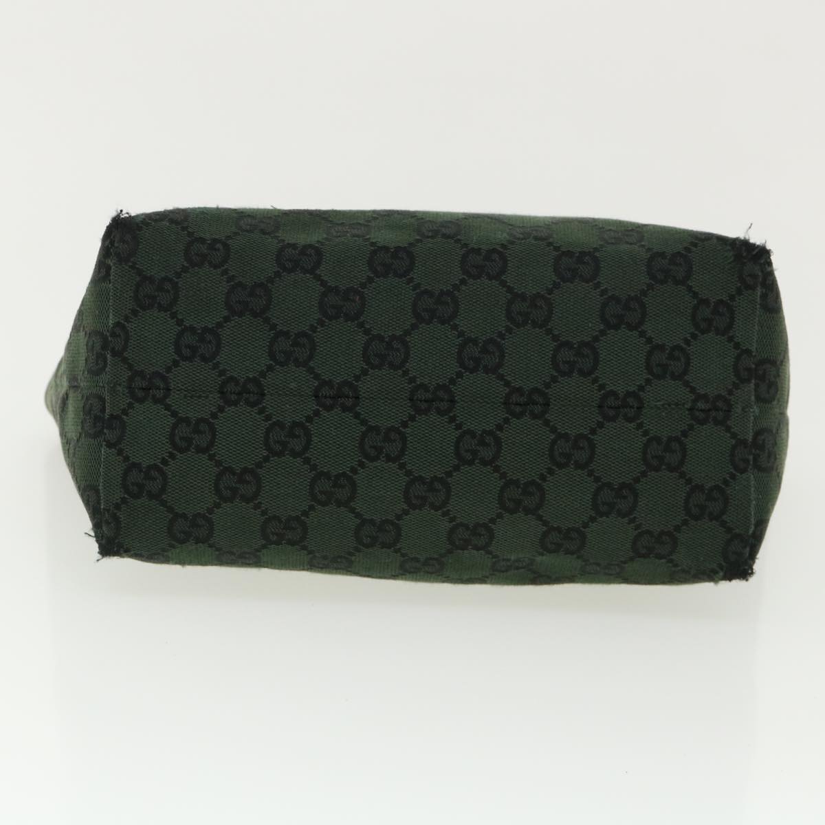 GUCCI GG Canvas Hand Bag Green 257249 cl363