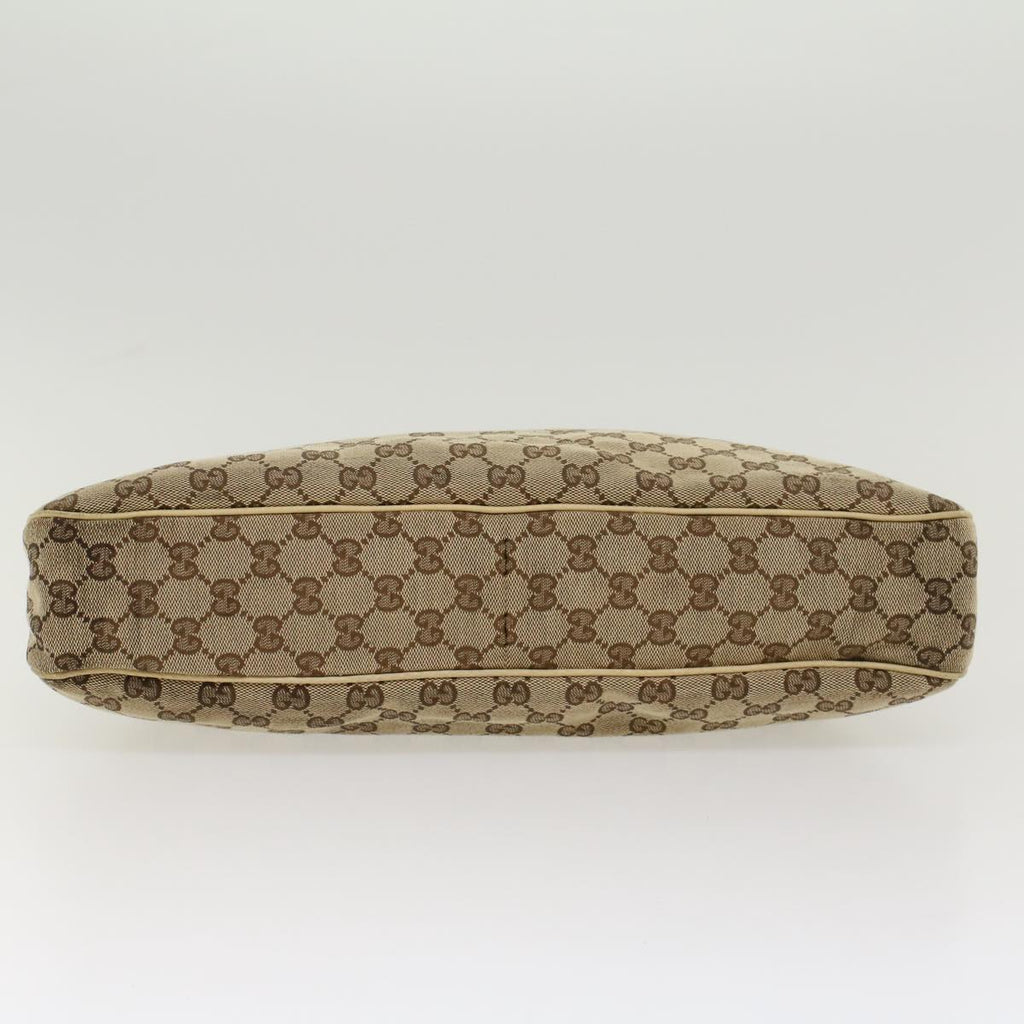 GUCCI GG Canvas Shoulder Bag Beige White 121023 cl571