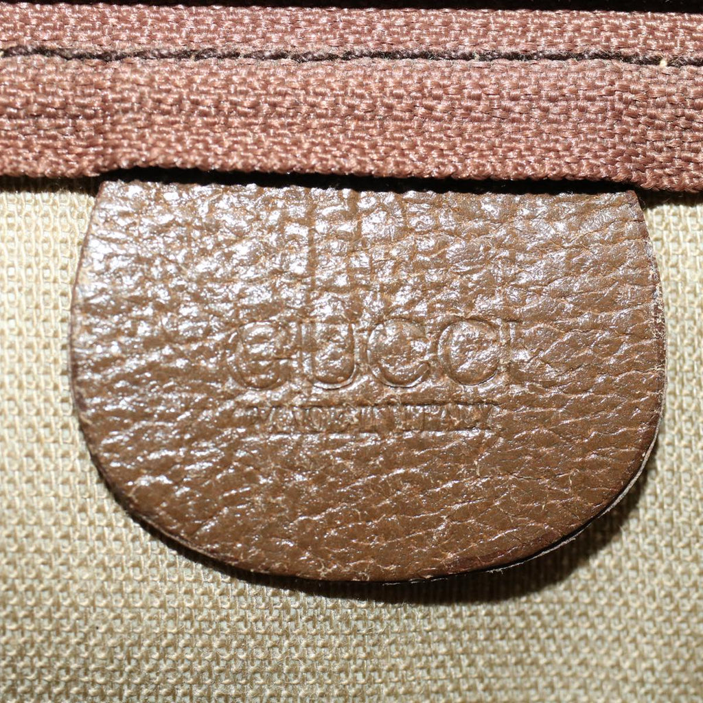 GUCCI GG Canvas Pouch PVC Leather Beige 014 115 6088 cl746