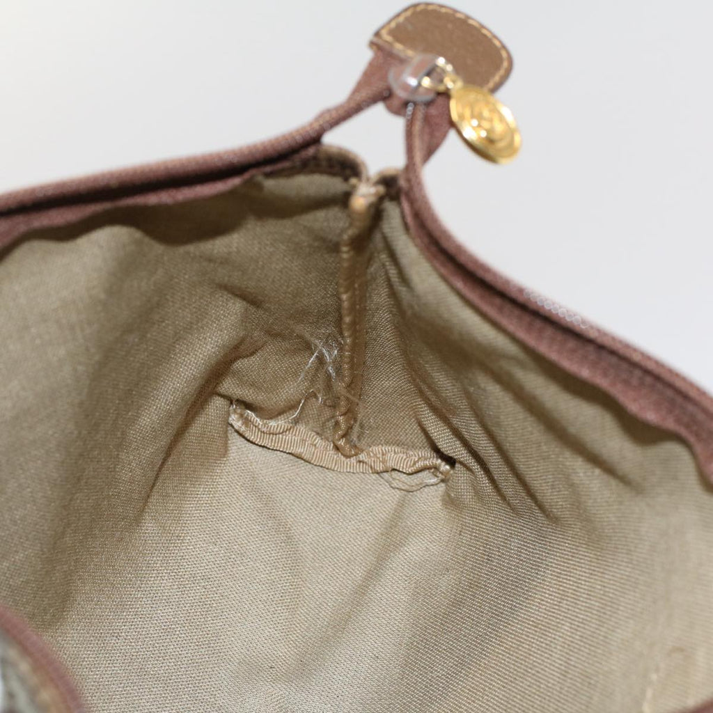 GUCCI GG Canvas Pouch PVC Leather Beige 014 115 6088 cl746