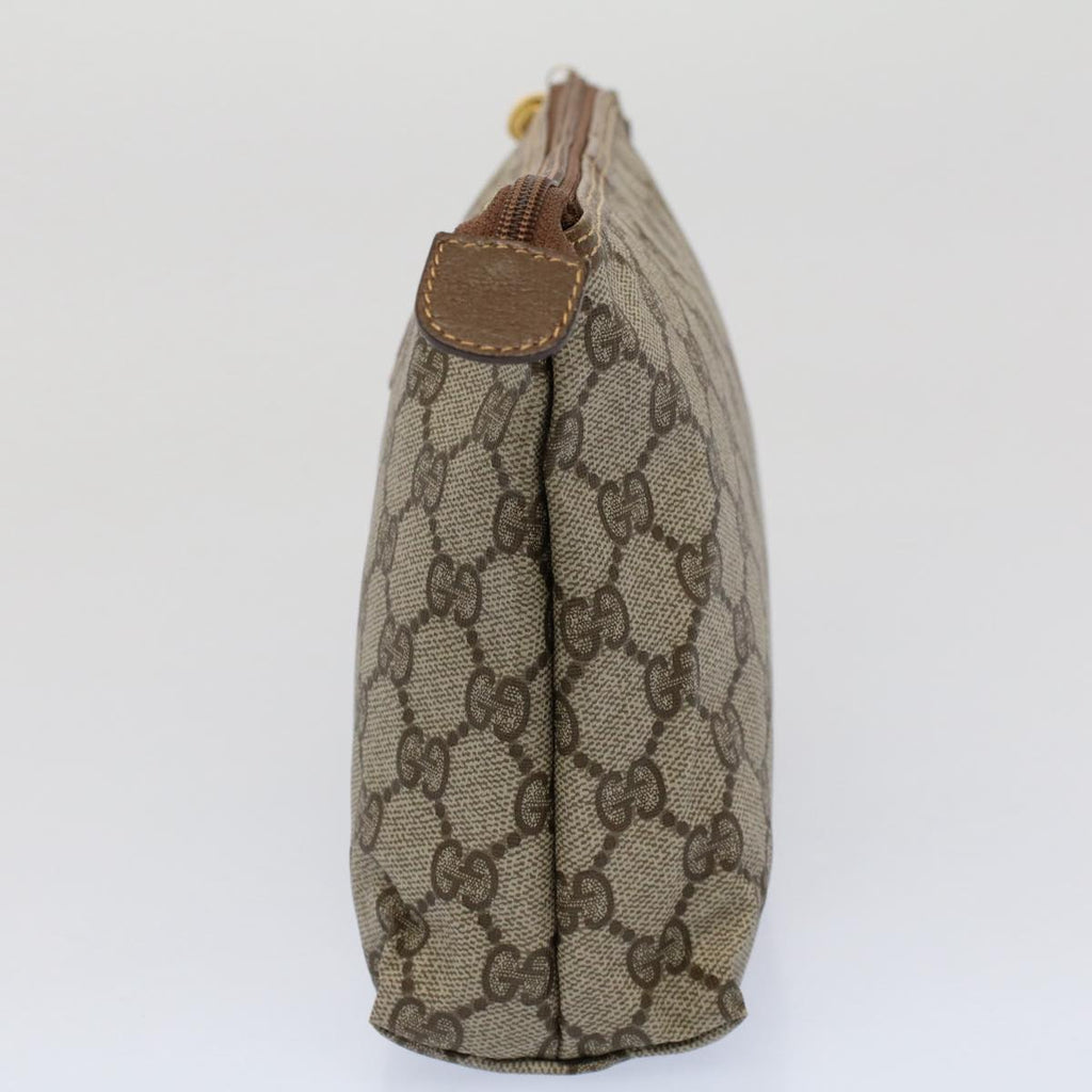 GUCCI GG Canvas Pouch PVC Leather Beige 014 115 6088 cl746