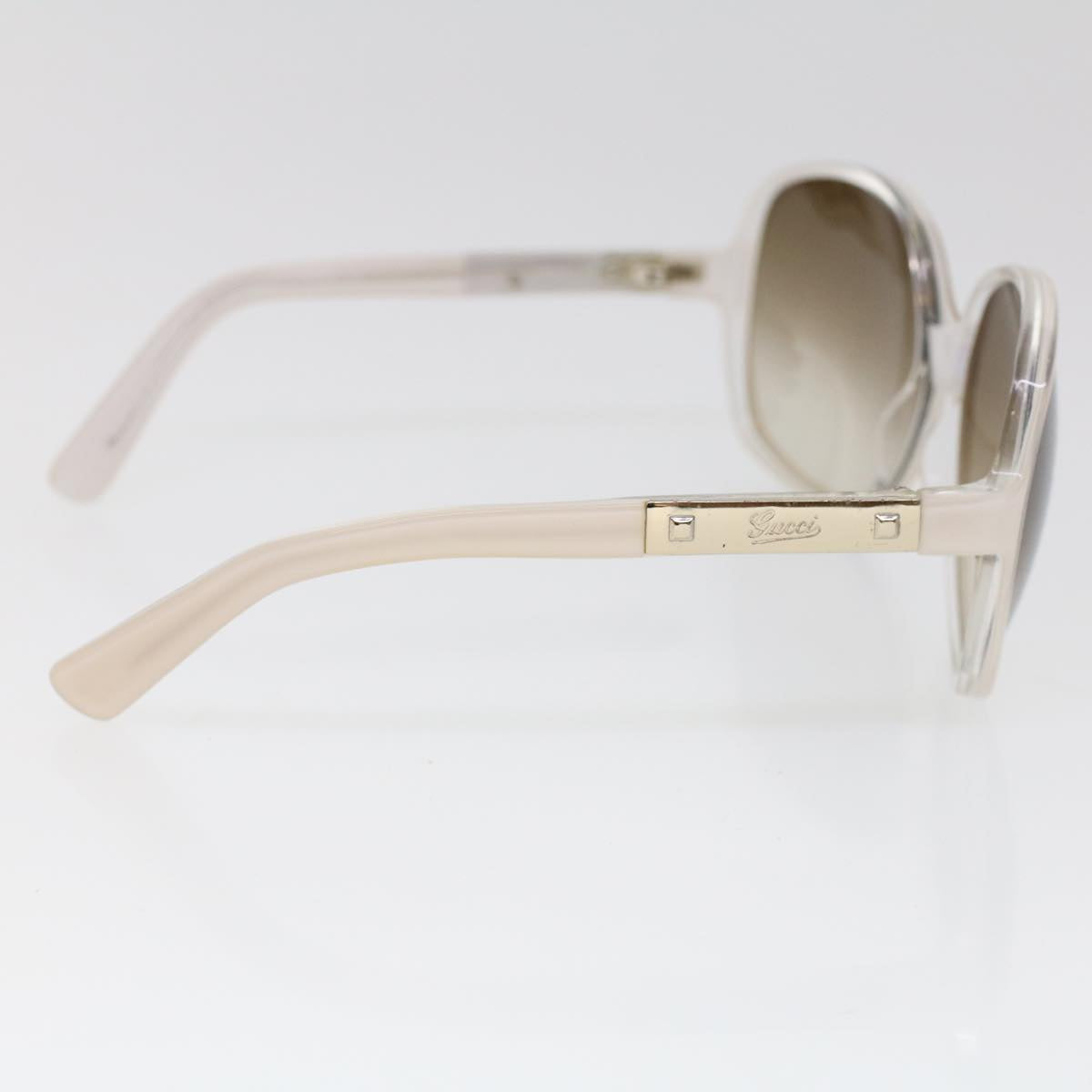 GUCCI Sunglasses Plastic White cl779