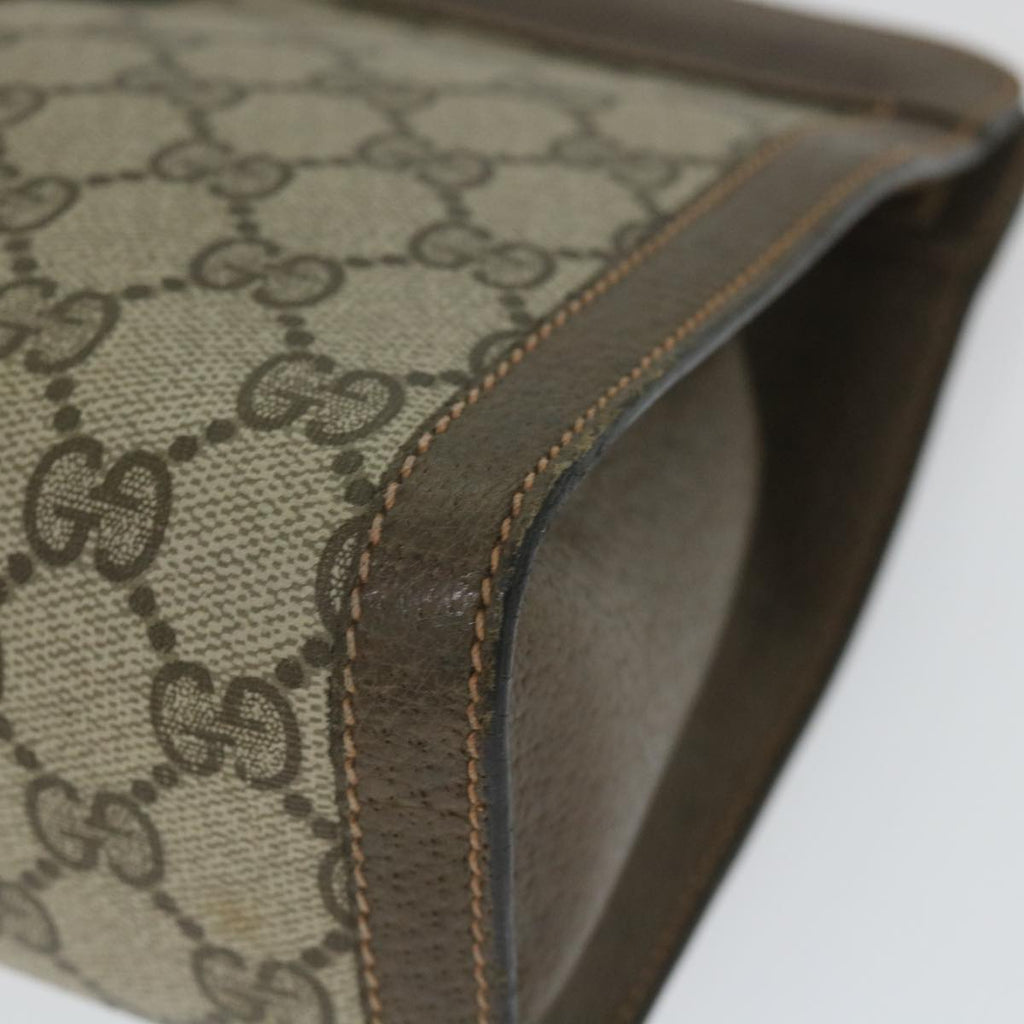 GUCCI GG Supreme Web Sherry Line Clutch Bag Beige Red Green 89 01 002 cl792