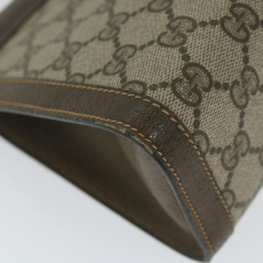 GUCCI GG Supreme Web Sherry Line Clutch Bag Beige Red Green 89 01 002 cl792