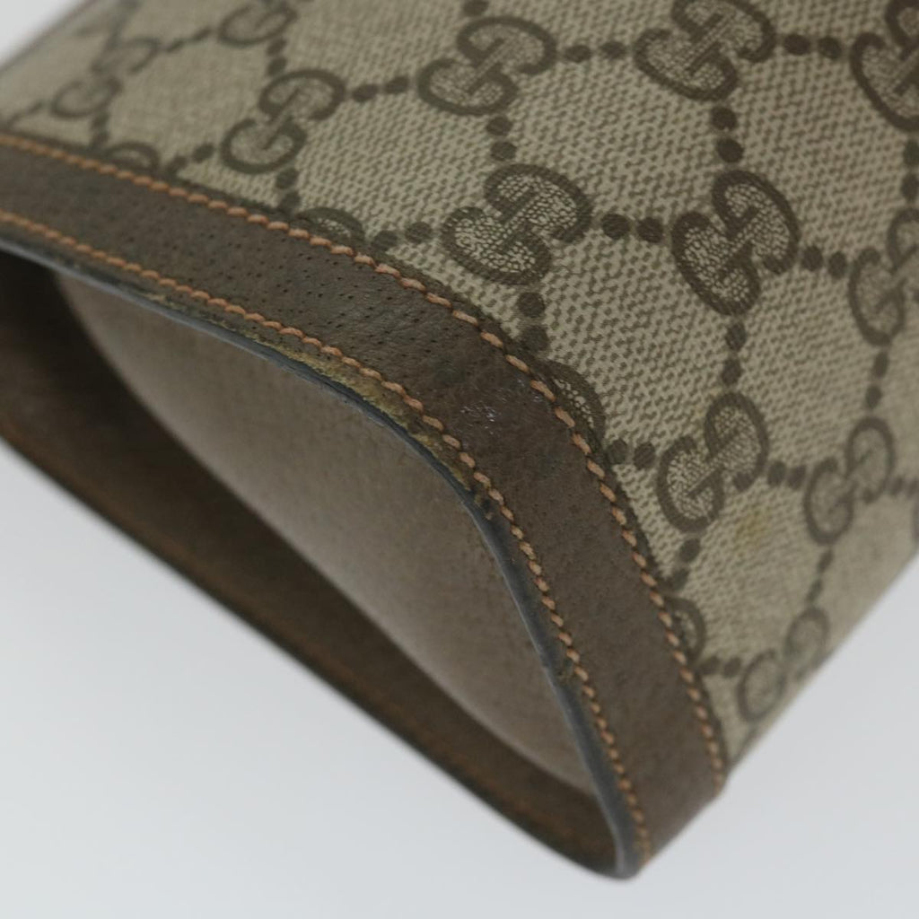 GUCCI GG Supreme Web Sherry Line Clutch Bag Beige Red Green 89 01 002 cl792