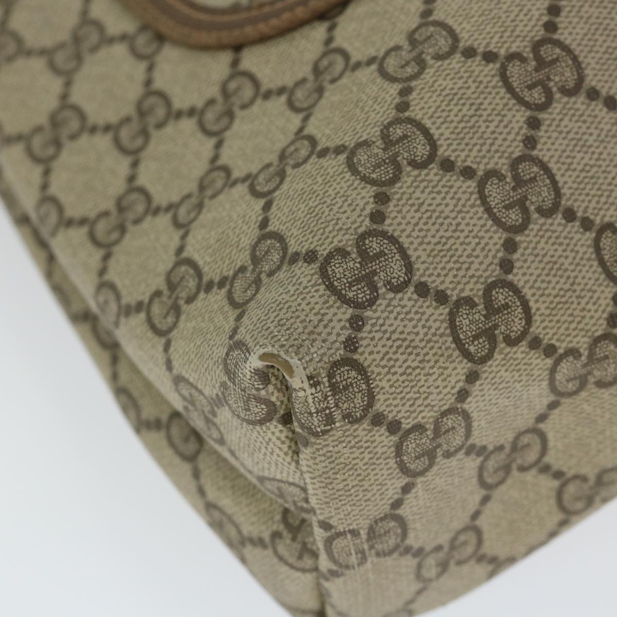 GUCCI GG Supreme Web Sherry Line Tote Bag Beige Red Green 40 02 003 cl801