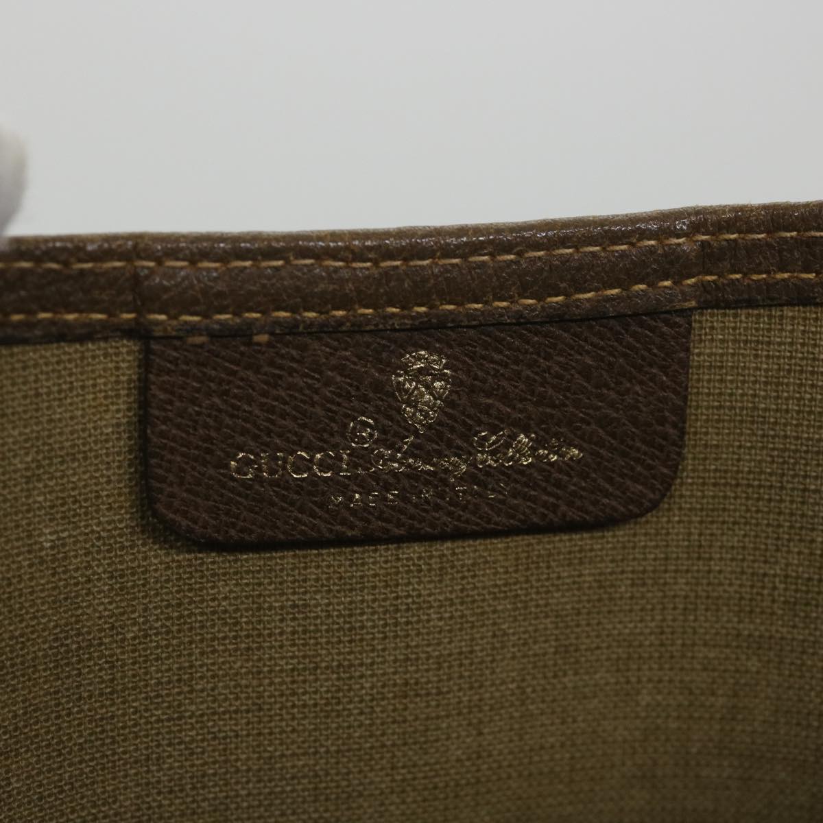GUCCI GG Supreme Web Sherry Line Tote Bag Beige Red Green 40 02 003 cl801