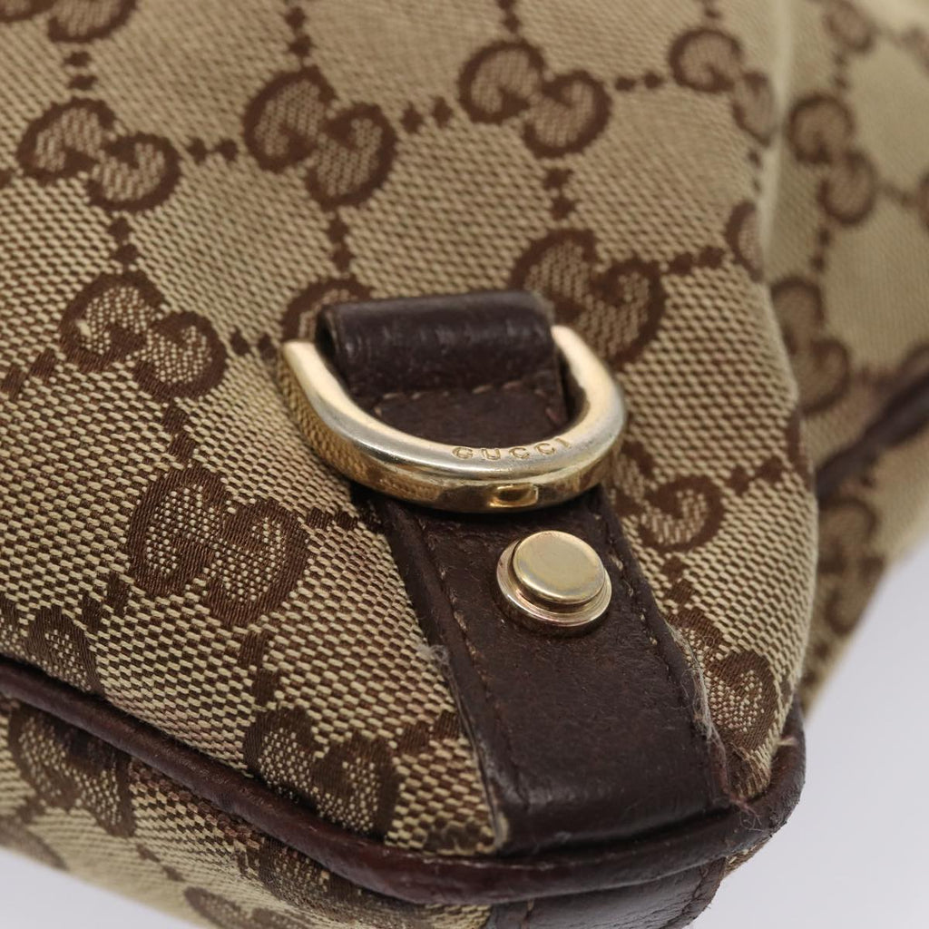 GUCCI GG Canvas Shoulder Bag Beige Brown 131326 cl847