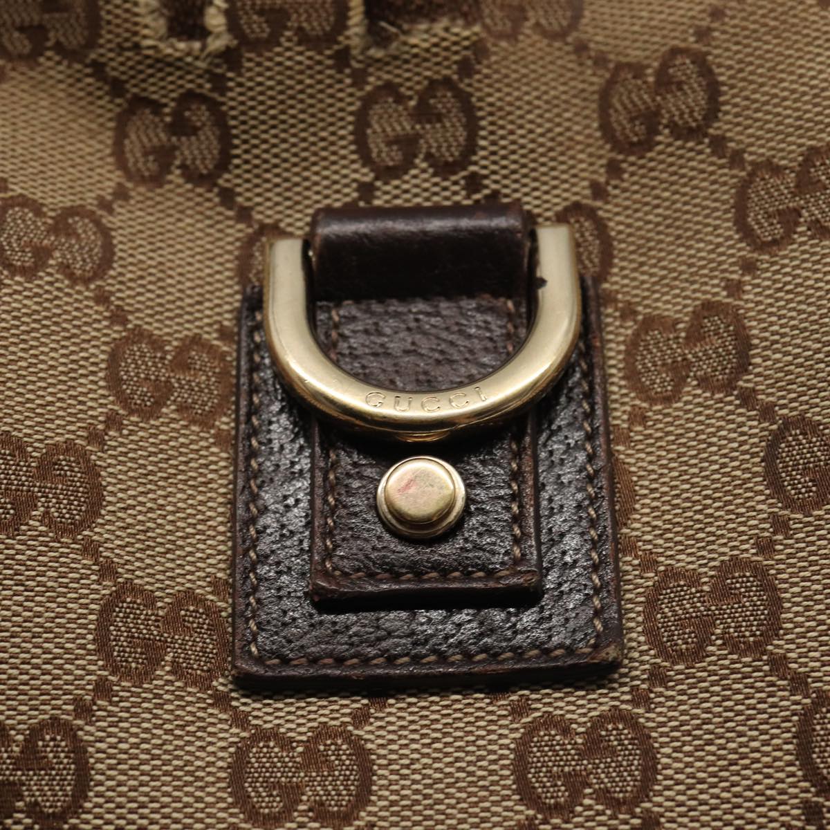 GUCCI GG Canvas Shoulder Bag Beige Brown 131326 cl847
