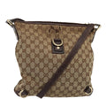 GUCCI GG Canvas Shoulder Bag Beige Brown 131326 cl847