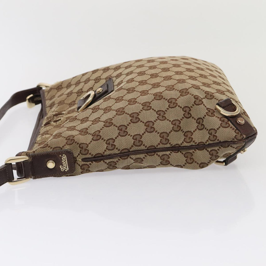 GUCCI GG Canvas Shoulder Bag Beige Brown 131326 cl847