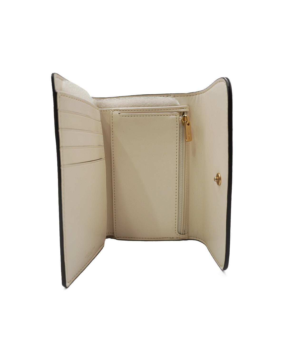 Medium Envelope Wallet in Signature Canvas Beige, White