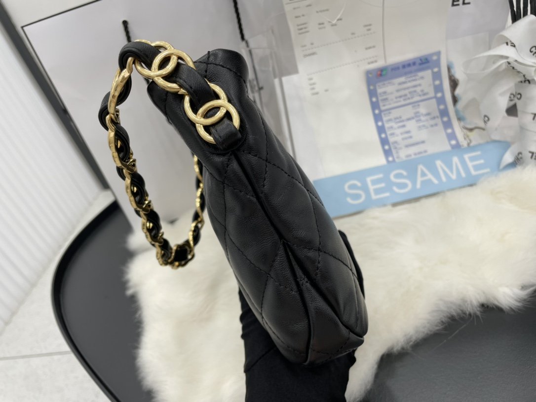 CHLHobo Handbag Black For Women, Women’s Bags 9.4in/24cm AS3562 B09178 94305
