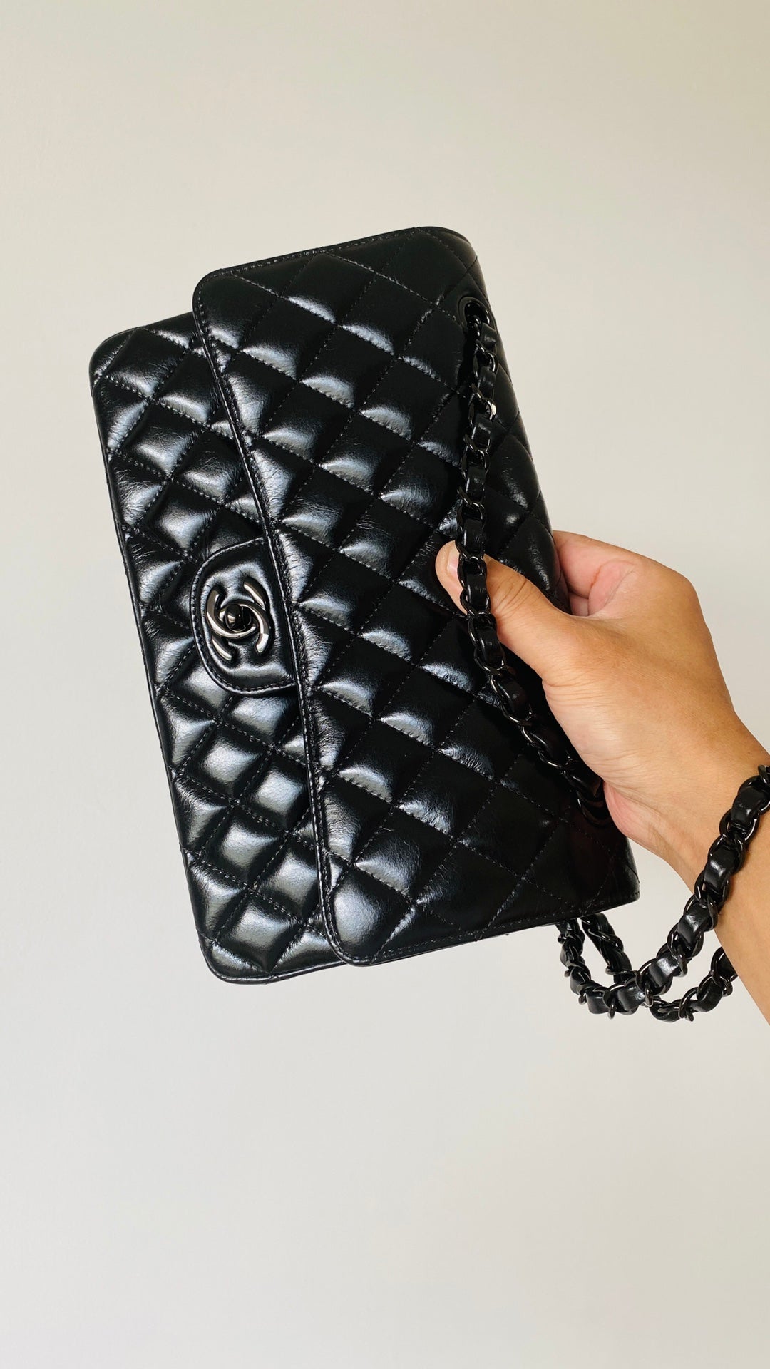 CHLSmall Classic Handbag Black For Women, Women’s Bags 9.1in/23cm