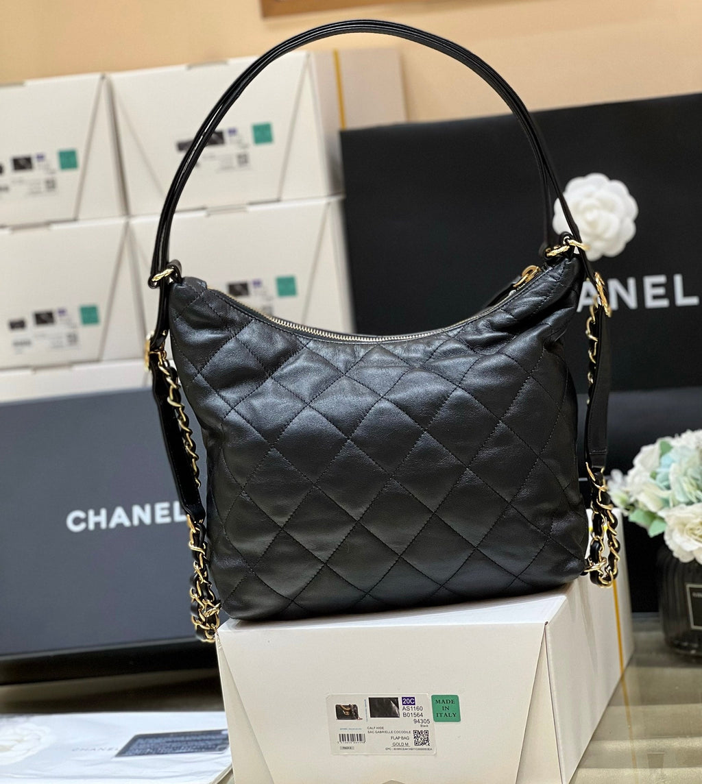 CHLMaxium Old Hobo Bag Black For Women, Women’s Bags 14.4in/37cm AS3488 B08857 94305