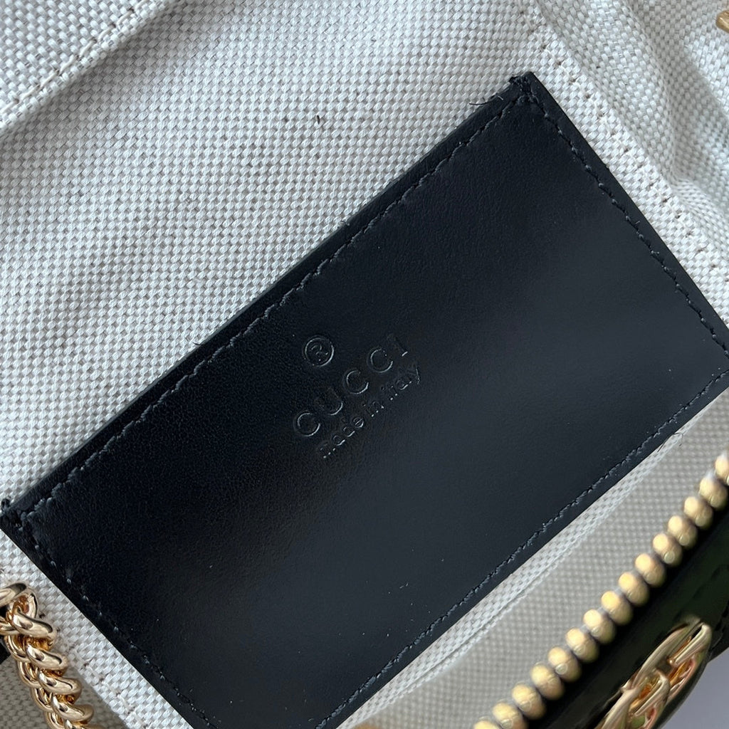 gg Quilted gg Mini Handbag Black For Women, Women’s Bags 6.3in/16cm gg 723770 UM8IG 1000