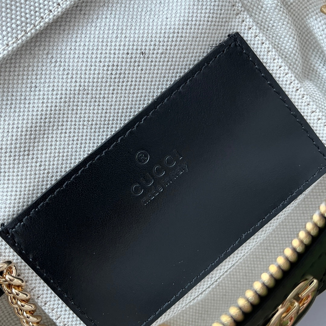 Glami Quilted Glami Mini Handbag Black For Women, Women’s Bags 6.3in/16cm Glami 723770 UM8IG 1000