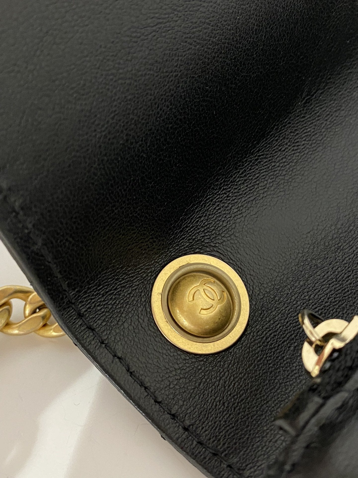 CHLWallet With Strap Black For Women Bags 6.7in/17cm