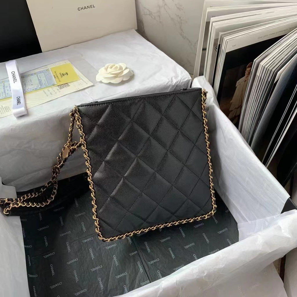 CHLSmall Shopping Bag Black For Women, Women’s Bags 9in/23cm AS3470 B08850 94305