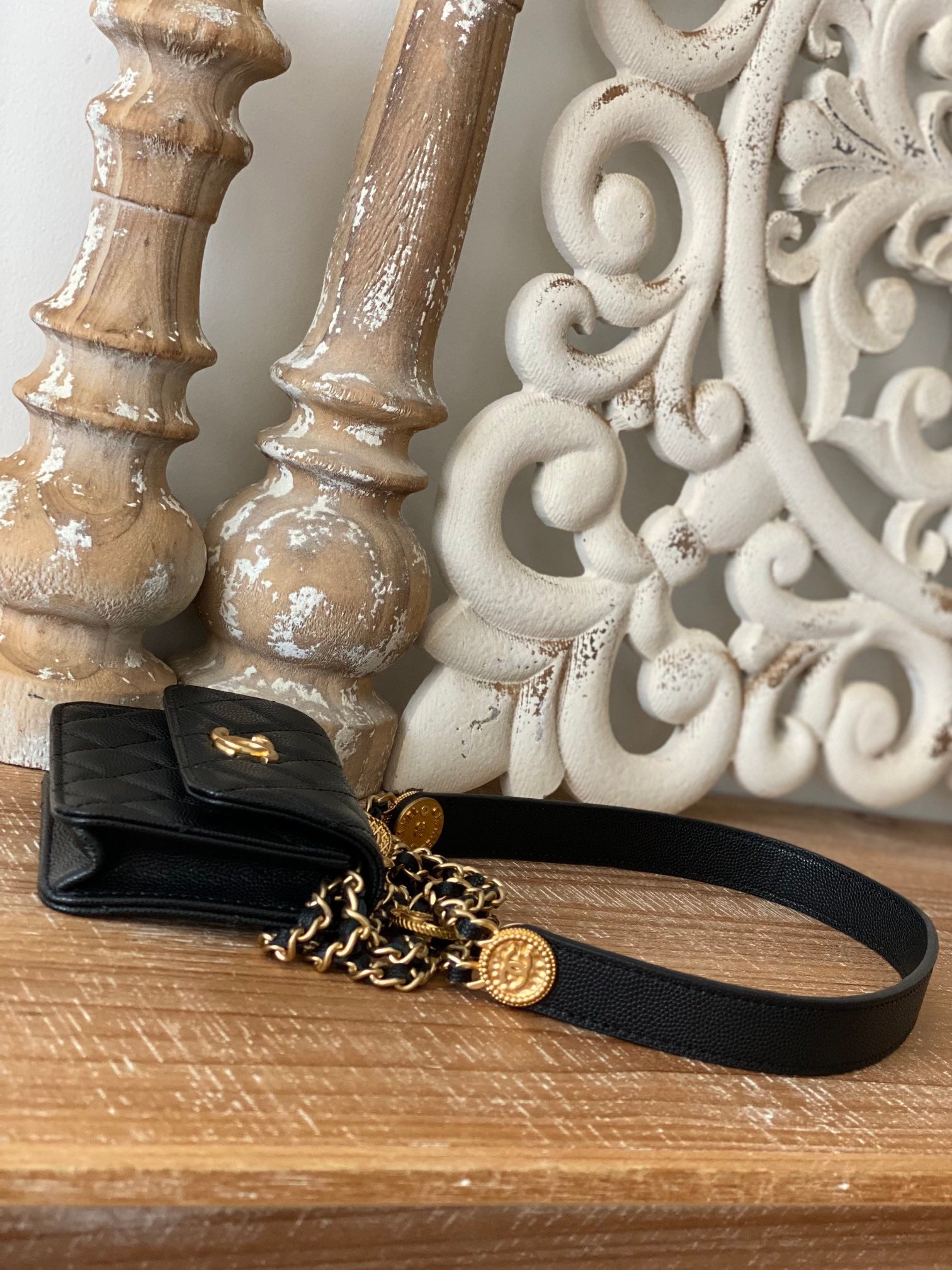 CHL Clutch With Chain Black For Women, Women’s Bags 4.8in/12.3cm AP2857 B08447 94305