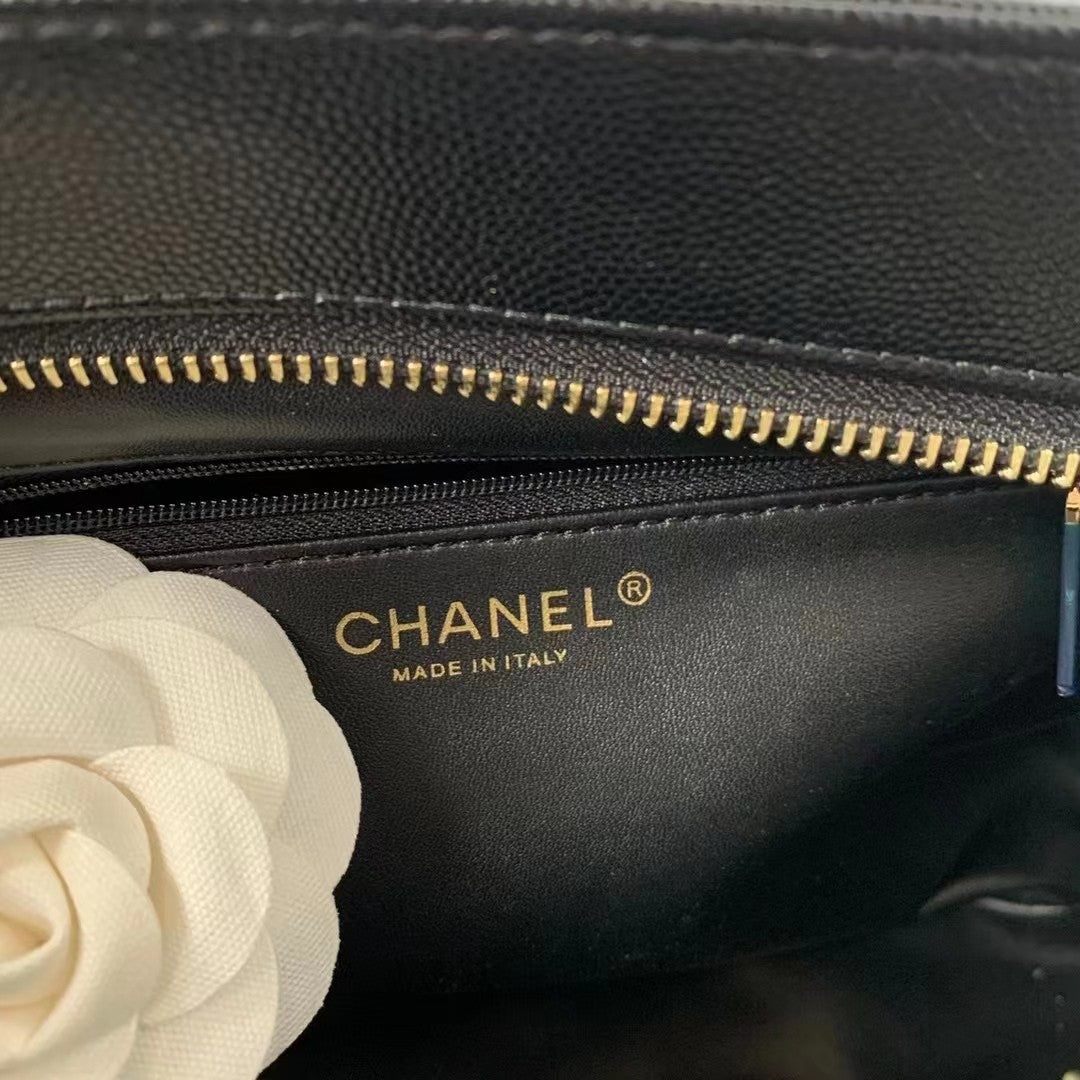 CHLVintage CHLOpen Tote Caviar East West Black For Women Bags 14.5in/36.9cm