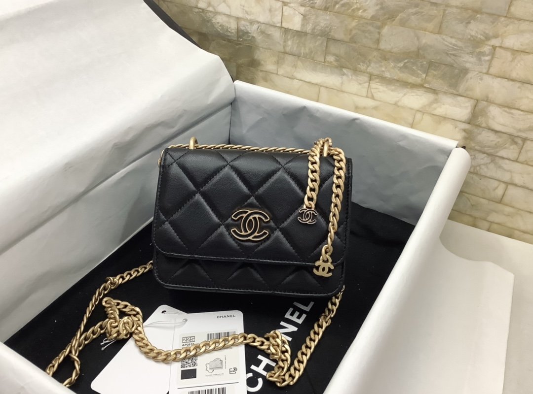 CHLSpring And Summer 22C Black For Women Bags 6.1in/15.5cm